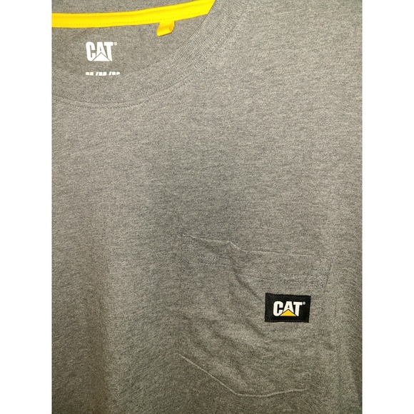 CAT Caterpillar Men's Trademark T-Shirt, Gray, Medium NWOT - Picture 3 of 6
